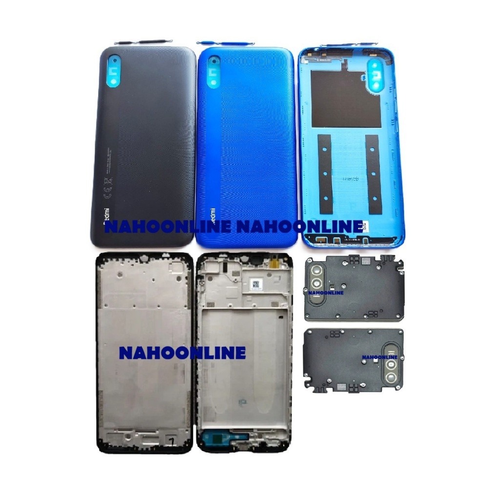 tulang frame + back casing housing xiaomi redmi 9a tutupan baterai fullset