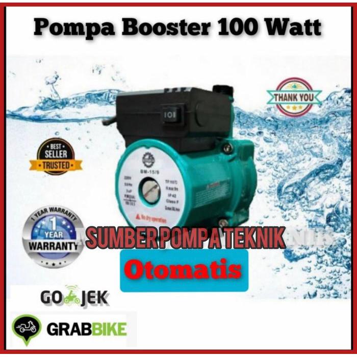Pompa Booster 100Watt Pompa Air Pendorong Shower Water Heater Otomatis