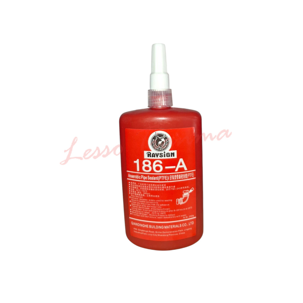 Lem Pipa Besi 186-A Anaerobic Pipe Sealant PTFE - Lem Drat Baut Anti Bocor Tahan Tekanan 250gr