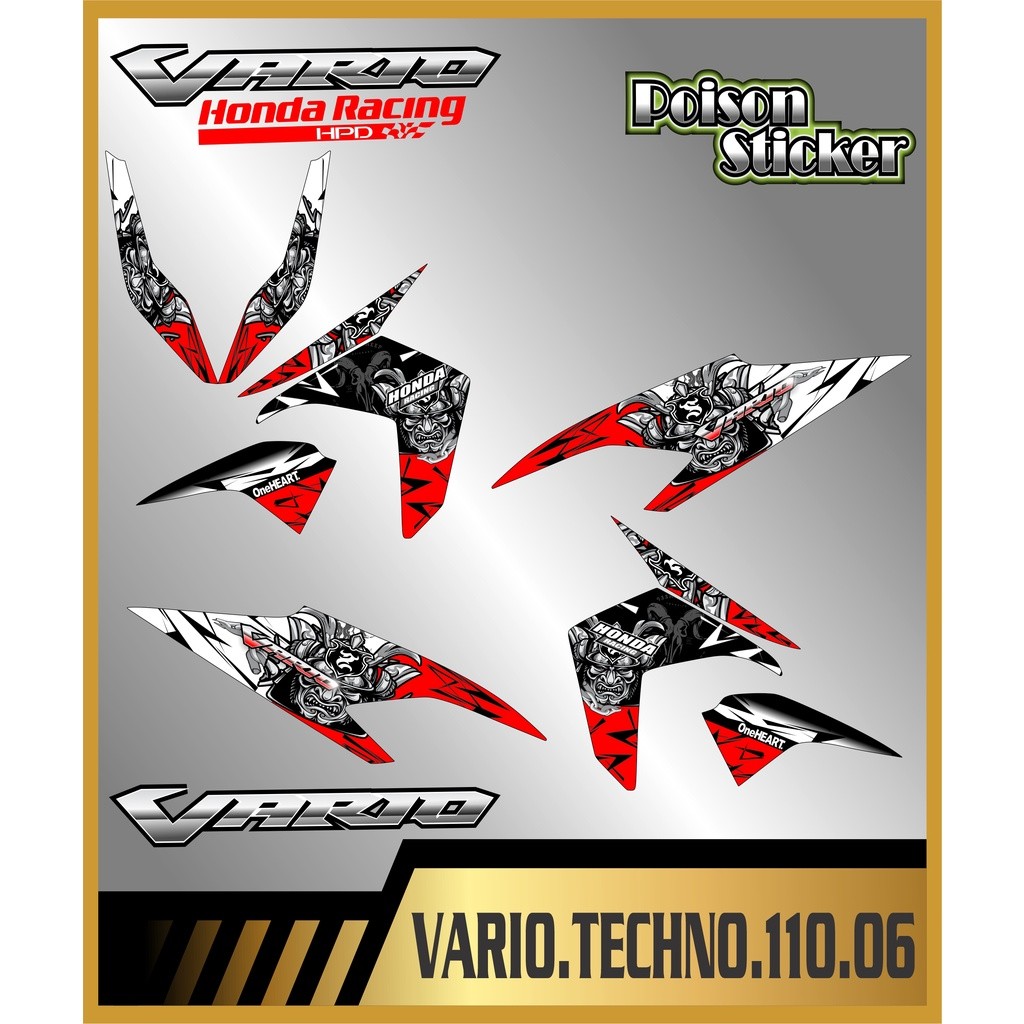 STRIPING STICKER VARIO TECHNO 110 STIKER VARIO TECHNO 110 NEW STICKER LIS LIST HONDA VARIO TECHNO 11