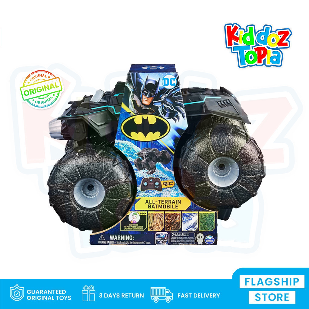 DC Comics Batman All-Terrain RC Batmobile 1:15 Not Monster Jam SM67856