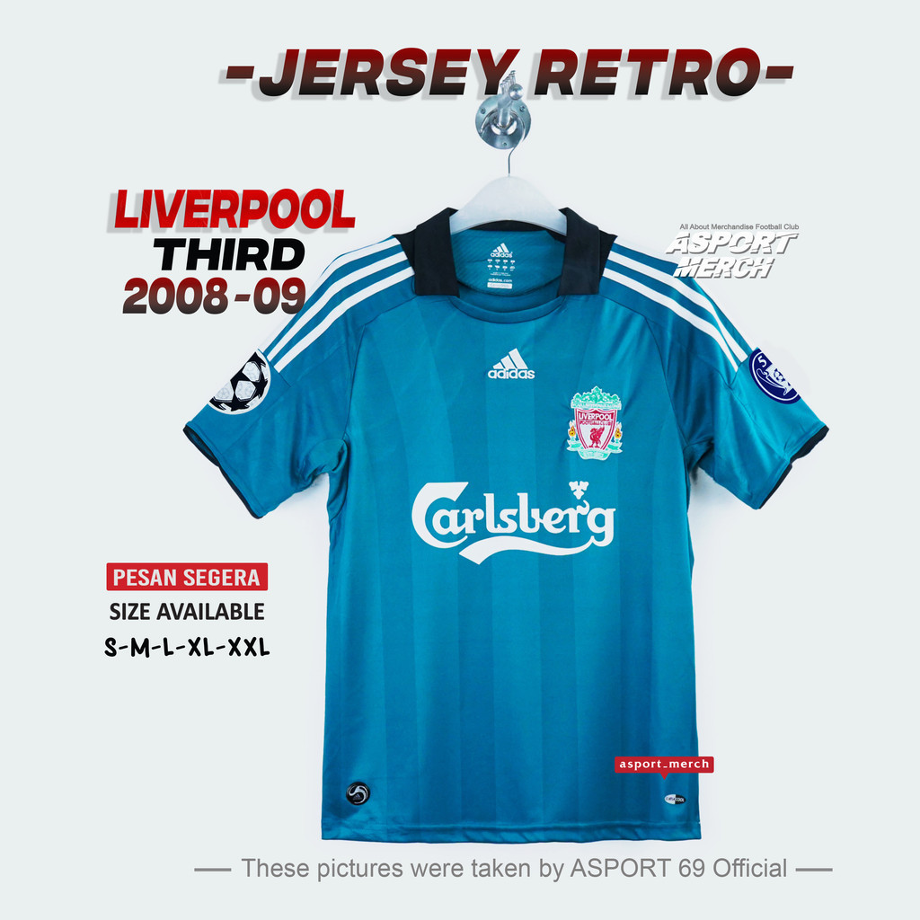 JERSEY RETRO LIVERPOOL THIRD 2008 2009