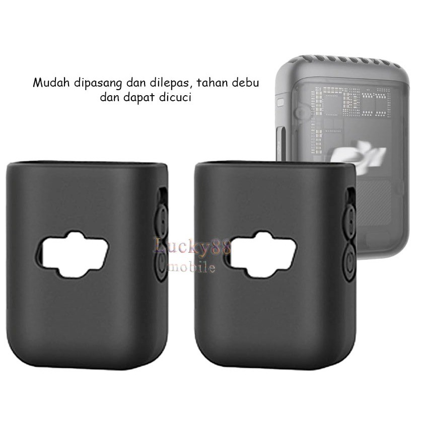 Silikon Pelindung DJI Microphone 2 aksesori kamera Sport mikrofon Mic 2 Pemancar Nirkabel Osmo Pocke