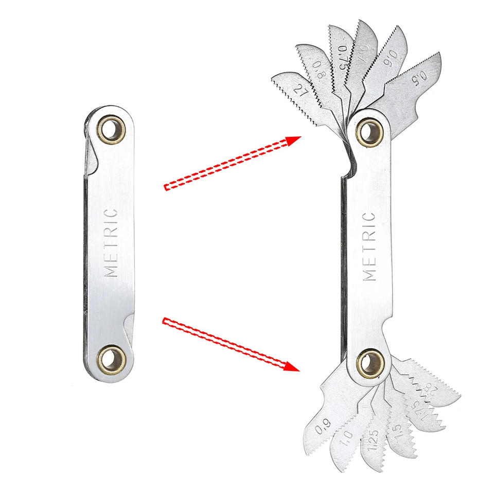 32PCS HSS Tap and Die Set Metric Wrench Cut M3-M12 Hand Threading Tool Tungsten Carbide Tap Die Scre