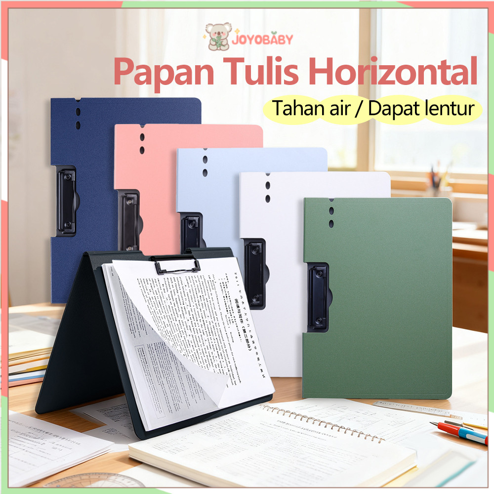 Joyobaby Clipboard With Cover Folio Map folder A4 Multifungsi Papan Ujian Simple Untuk