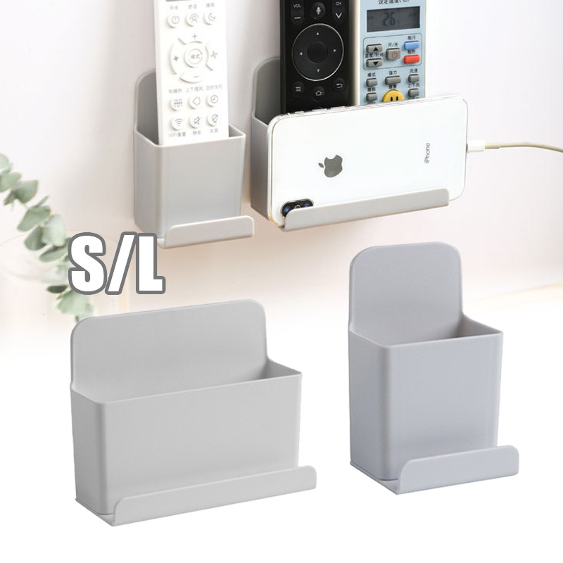 Rak Holder Remote TV AC Kipas Angin Tempel Dinding - Muat 2 Remote Gantung Ada Perekat Anti Slip Tid