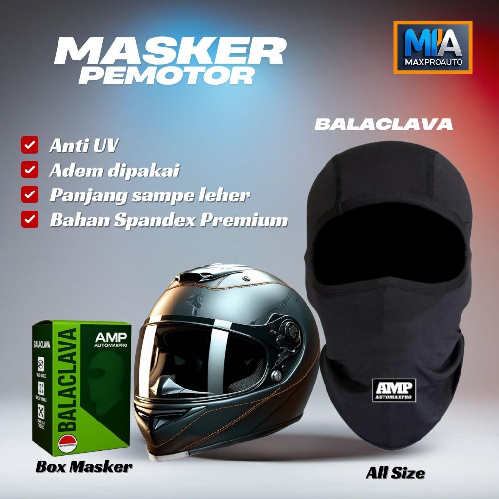 TW STORE - Masker Motor Balaclava Buff Ninja Face Mask Aksesoris Motor Penutup Kepala Masker