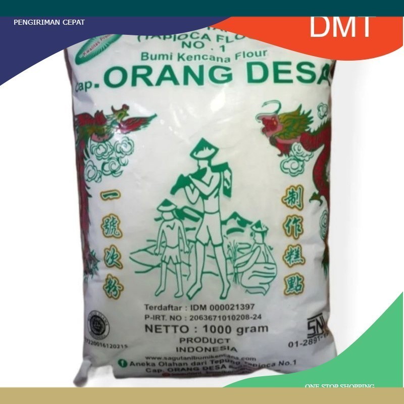 KIRIM INSTAN Tepung Tapioka cap Orang Desa / Sagu Tani 1kg