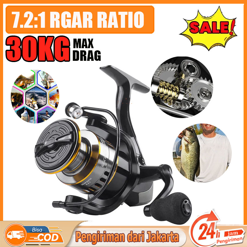 Reel Pancing Tahan Air 30kgHE1000-7000Reel Pancing  reel pancing Mesin Pancing Murah Jigging Reel al
