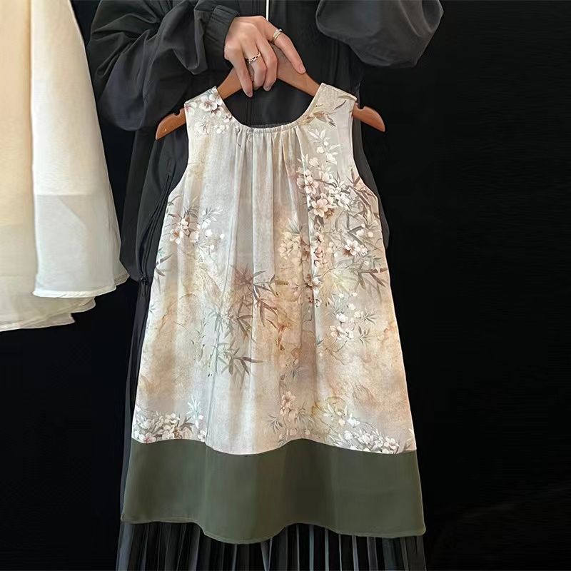 [COD]Gaun anak perempuan, gaun bunga, gaun bayi, gaun rompi tanpa lengan. Gaun anak-anak, gaun bayi,