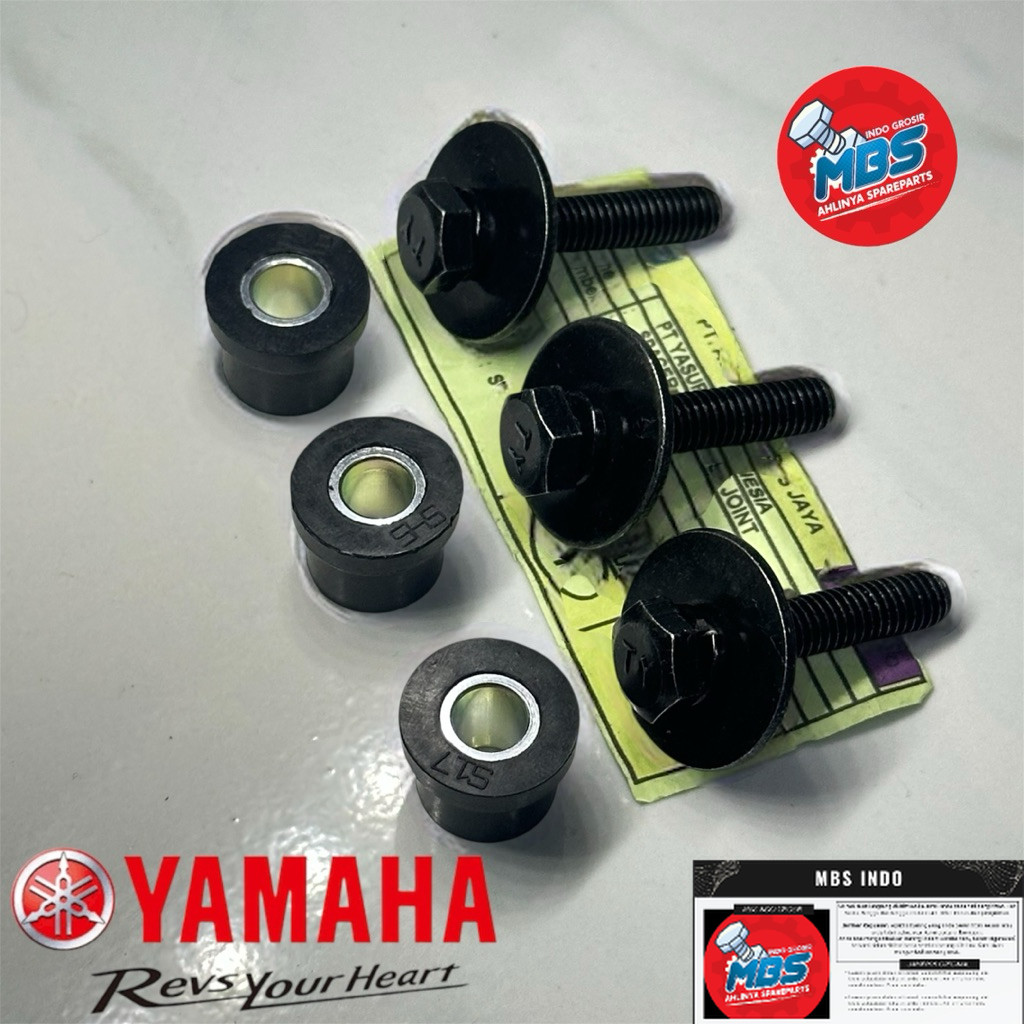 grosir cod terlarisMBS 1set karet dan baut kedudukan box filter Mio m3, fino, x ride, freego , N max