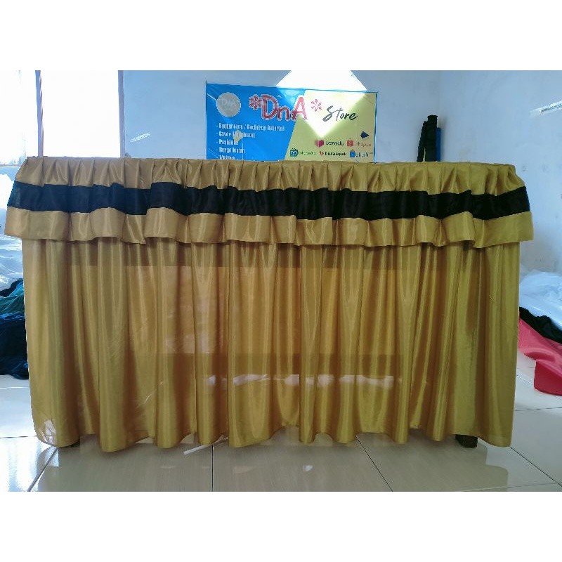 Cover Meja Prasmanan Renda Ukuran 120 x 60 x 75 cm (P x L x T)