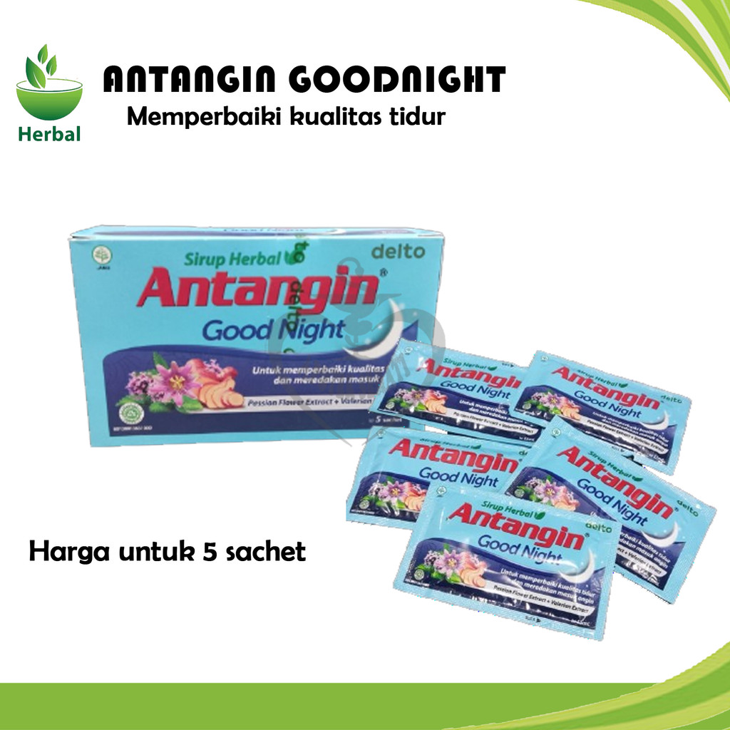 Antangin Goodnight 1 box 5pcs Meredakan Masuk Angin dan Meningkatkan Kualitas Tidur
