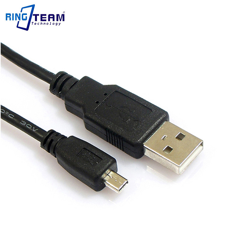 USB Data Cable for Pentax Cameras K100D Super K110D K200D (K-m) K-x K2000 Optio 33WR 43WR 50 60 450 