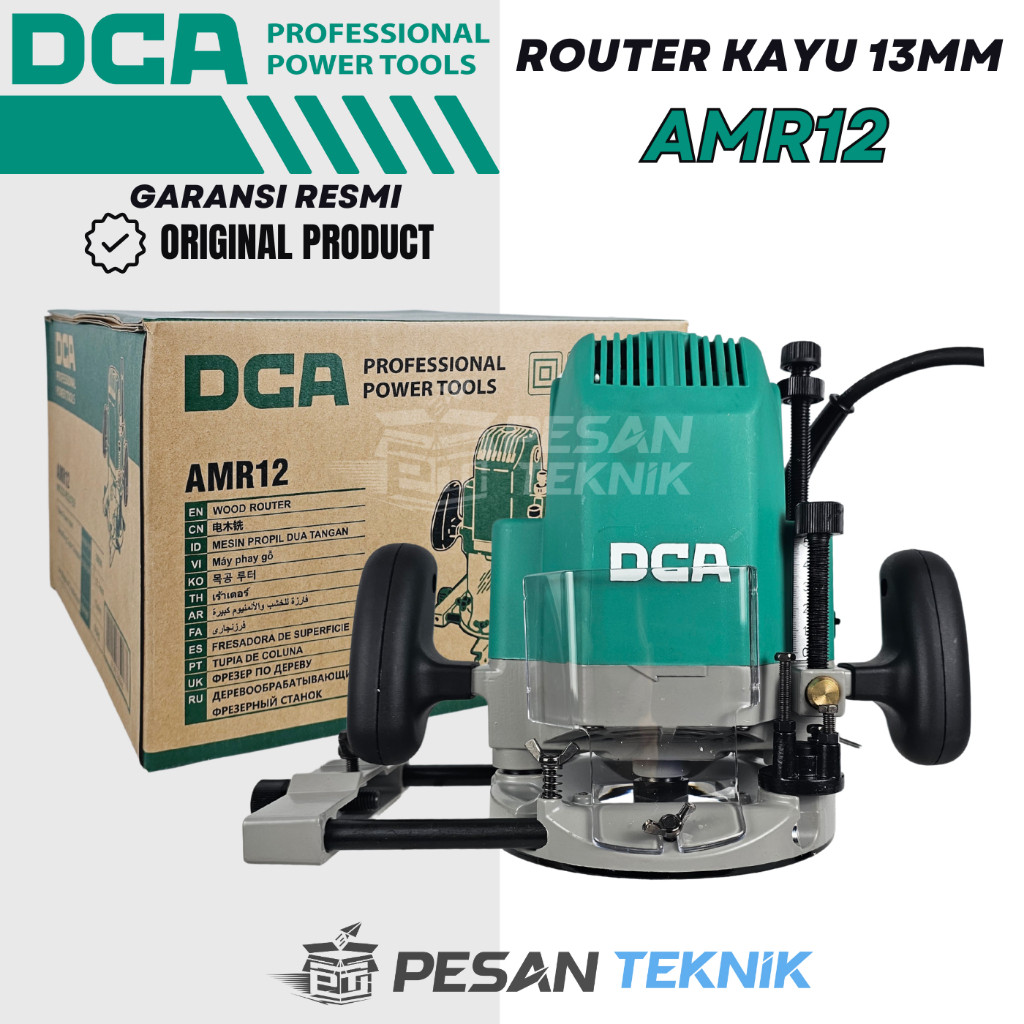 Mesin Profil Kayu 1600watt Wood Trimmer Router Besar DCA AMR12