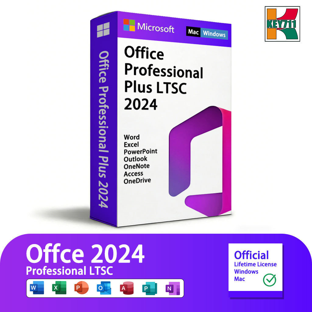 [KEY711] 2024 Kantor Microsoft Asli | 2021 | 2019 | 2016 | 365Pro Plus Instalasi untuk Windows/Mac