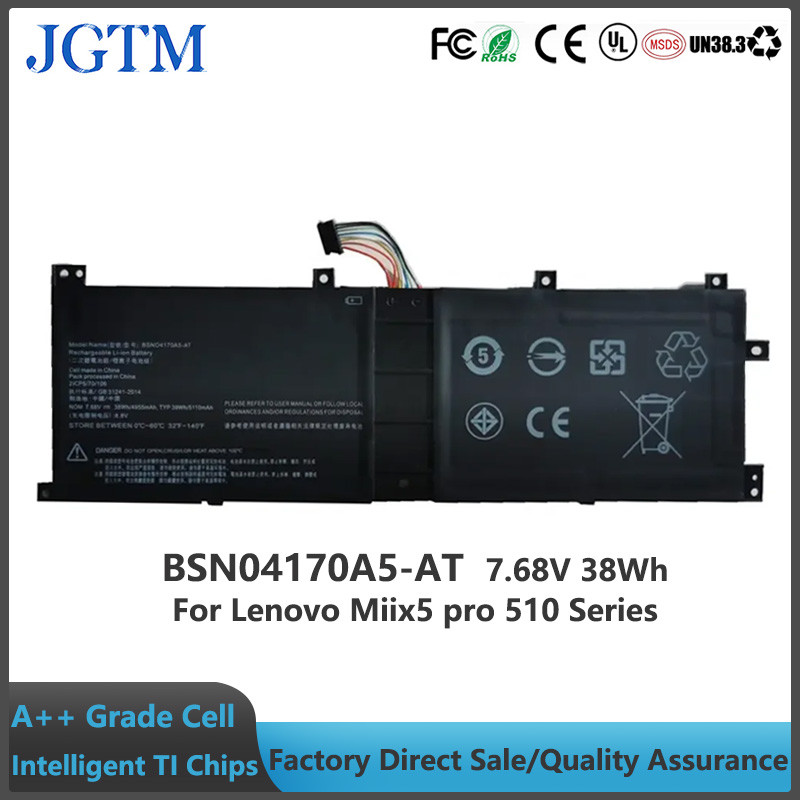 JGTM BSN04170A5-AT Laptop Battery For Lenovo Ideapad Miix 510 520 510-12ISK 510-12IKB 5B10L68713 5B1