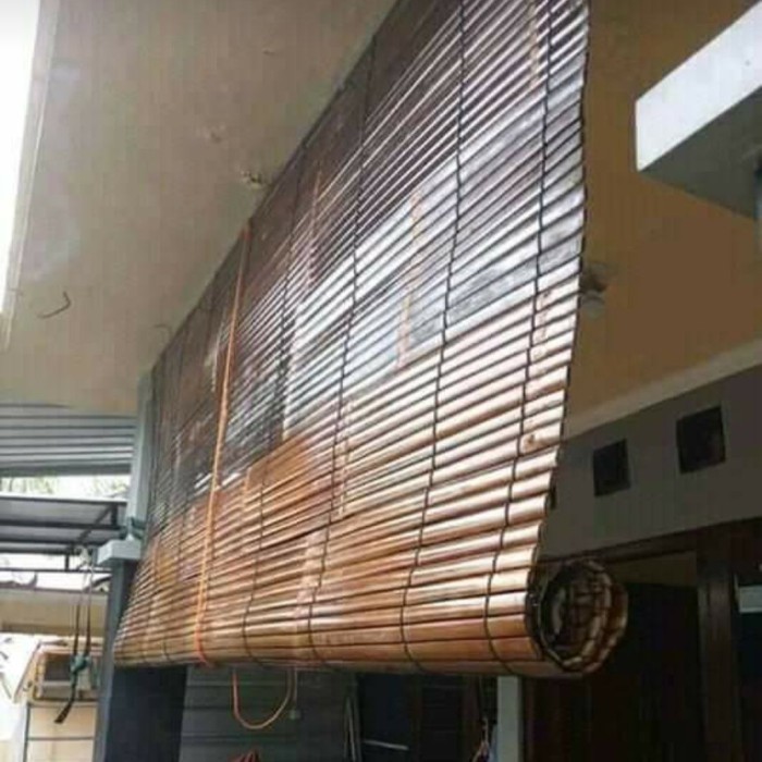 GOSTORE - Kerai bambu Gulung Kerai Bambu 2x2 Krey Bambu Tirai Bambu 2X2 Kerai Bambu 1x2 Meter