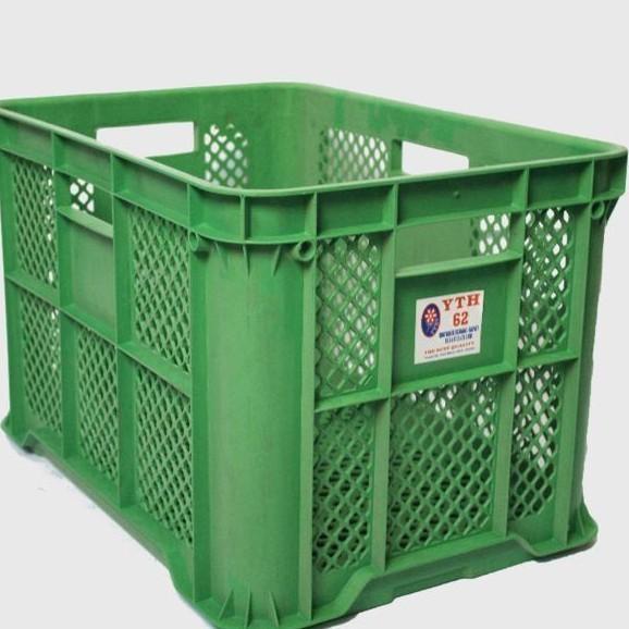 Keranjang YTH Hijau Keranjang Plastik Keranjang Industri 61x41x31cm - Yth 62