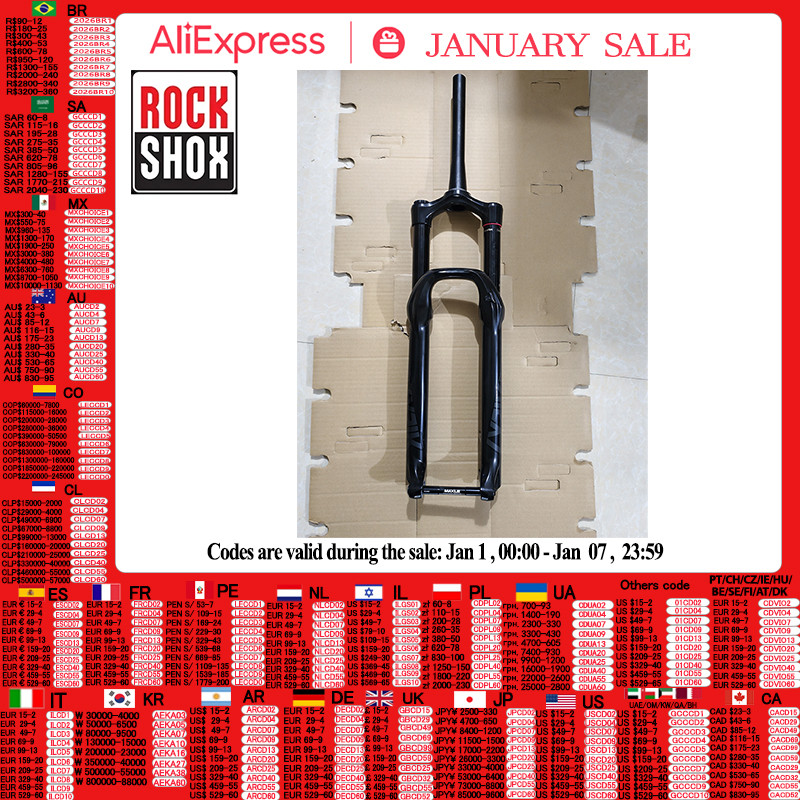 ROCKSHOX Mountain Bike Front Fork Lyrik Select Recon Silver RL Revelation RC Oil and Gas MTB Fork 27