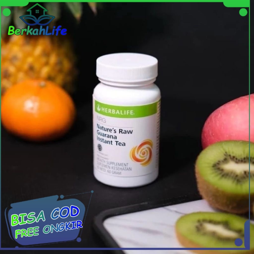 NRG Instant Tea Herbalife Original Untuk Energi Dan Metabolisme nrg herbalife ed 2028 Minuman Penamb