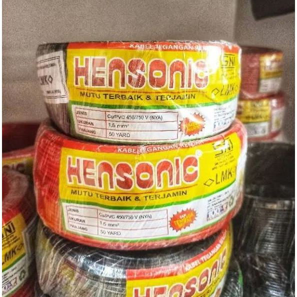 Kabel Listrik NYA 1 x 1.5mm HENSONIC Tunggal Roll (50Y )