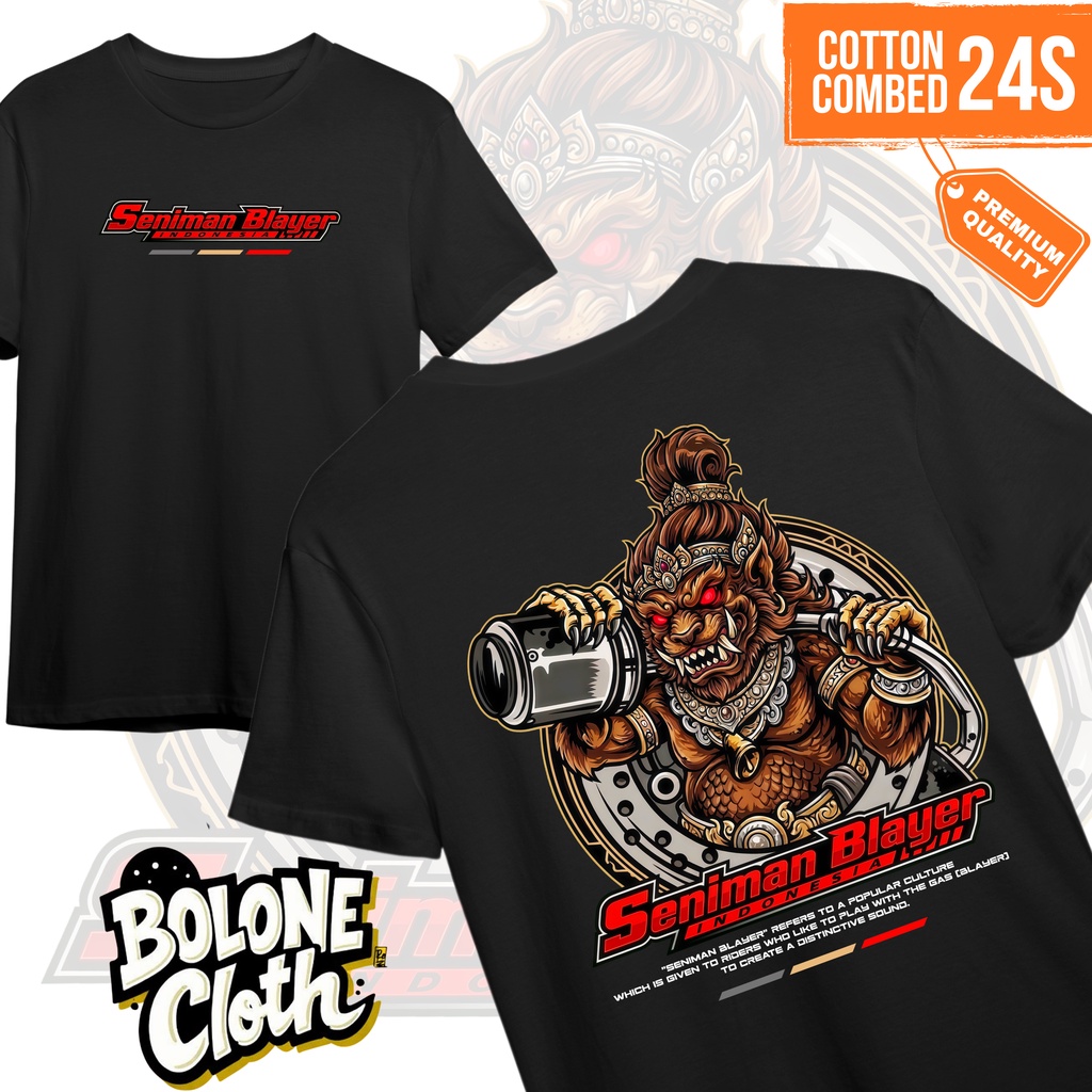 KAOS RACING SENIMAN BLAYER INDONESIA | 2Stroke | Kaos Pria/Wanita | Cotton Combed 24s