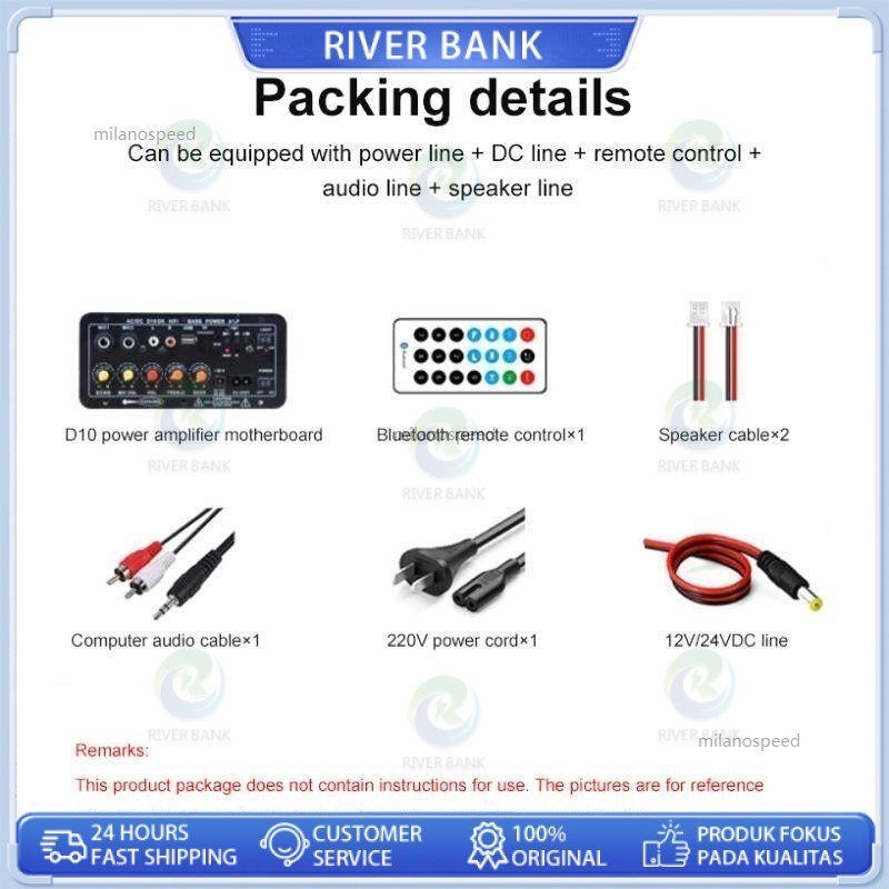1000W Amplifier board Tampilan digital Power amplifier board Untuk 8-12 Inci Speaker 220V-DC 12V-24V