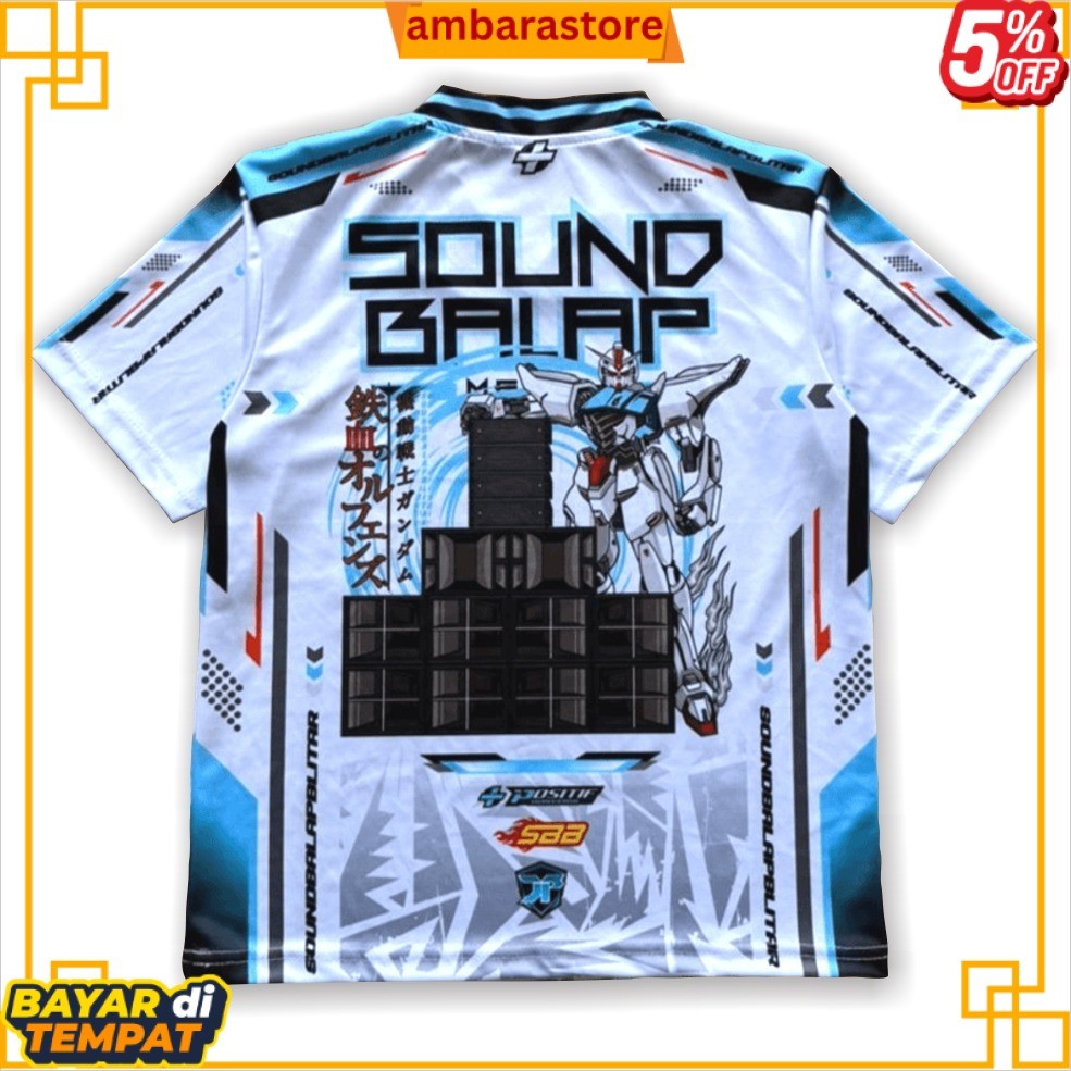 READY Positif Merch Baju Kaos Jersey Sound System Microcool Premium Sound Balap Robot ABS