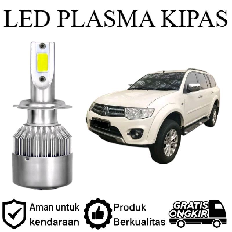 ORIGINAL 2pcs Lampu Utama Dekat LED H11 COB Mobil Mitsubishi Pajero Sport gen2 Lie Cheng