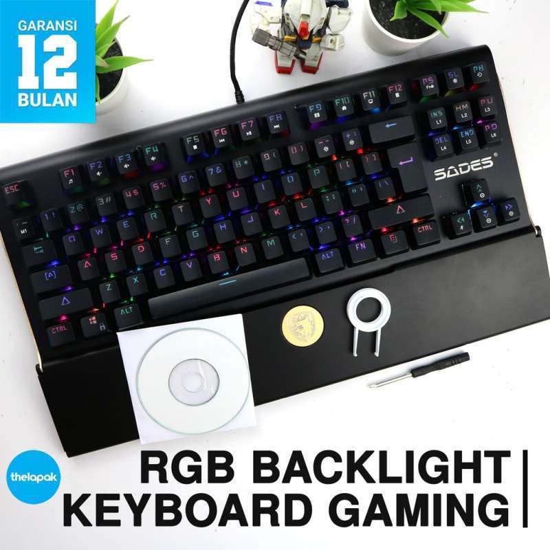 Keyboard Gaming Sades Keyboard Shield Garansi Resmi / Keyboard / Keyboard Gaming / Keyboard USB