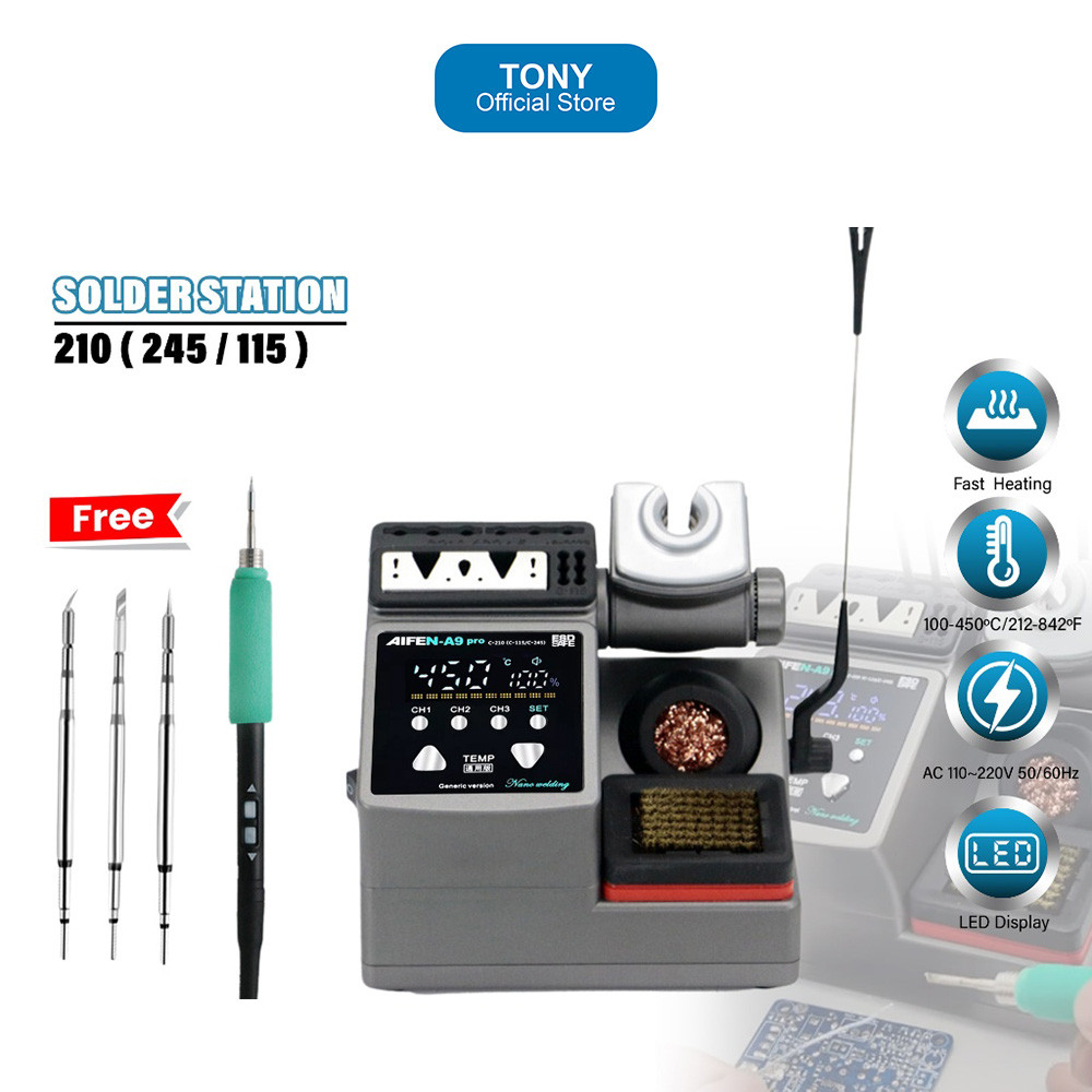 Solder Station AIFEN A9PRO - C210 High Power Fast Heating Station - AIFEN A9PRO