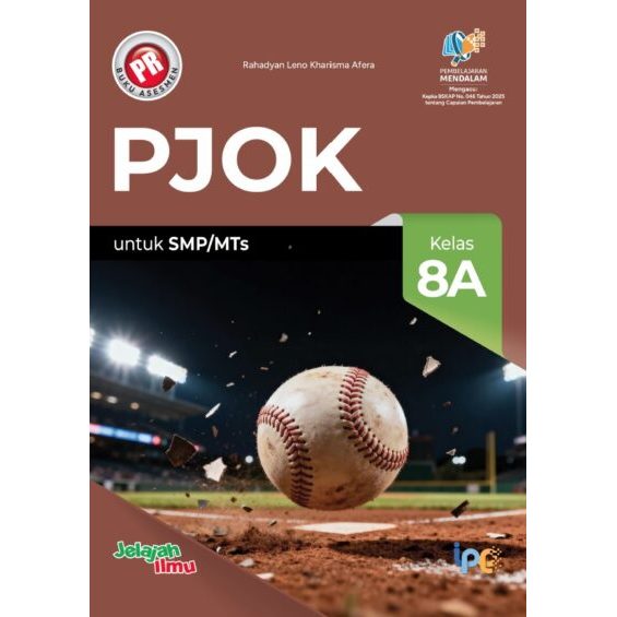 Buku Pr/Lks PJOK Kelas 8 SMP Semester 1  Intan pariwara Tahun 2025