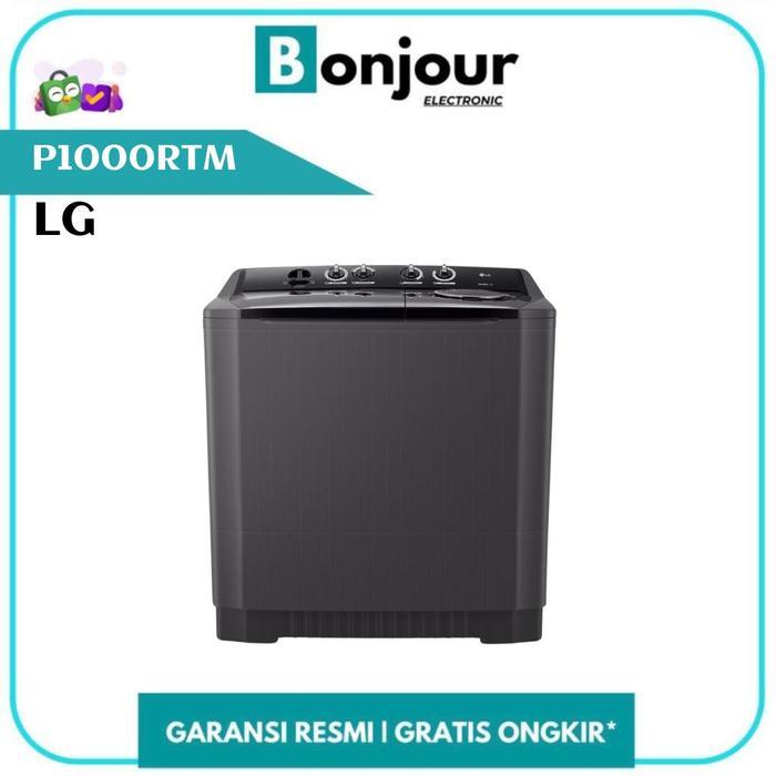 Mesin Cuci 2 Tabung LG P1000RTM Kapasitas 10 Kg Kg Mesin Cuci LG P1000 RTM