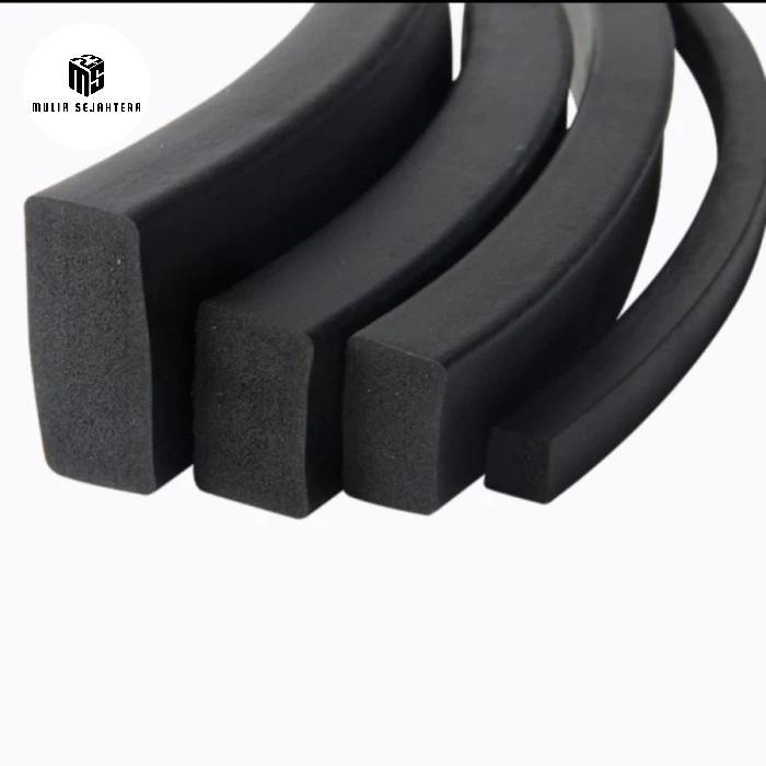 Sponge Karet Kotak Hitam Spon Rubber Strip 5 10 15 20 25 30 35 40 50 mm - 10mm x 10mm