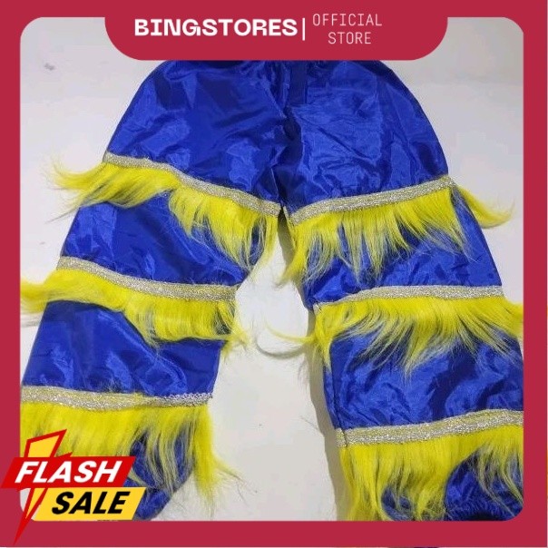 Celana Barongsai Biru Panjang Dewasa L AC
