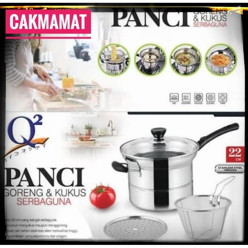 Panci Goreng & Kukus Serbaguna Q2 218