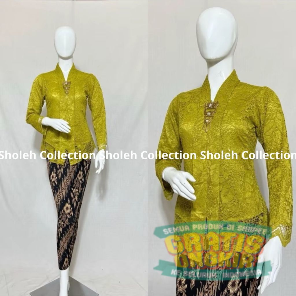 Sholeh Kebaya Tunik Kartini Set Kebaya Kartini || Kebaya Bali Kebaya Wisuda Kebaya Kartini Moderen/ 