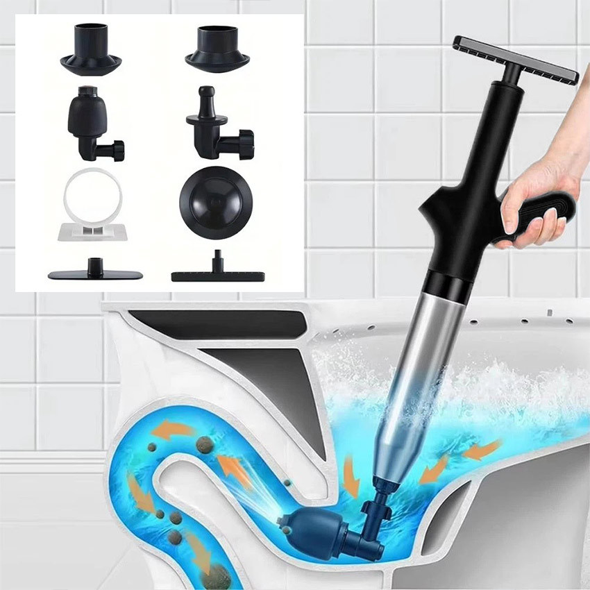 Pompa Kloset Anti Mampet Drain Buster Alat Pendorong Saluran Wc Toilet Tersumbat Plunger Portable