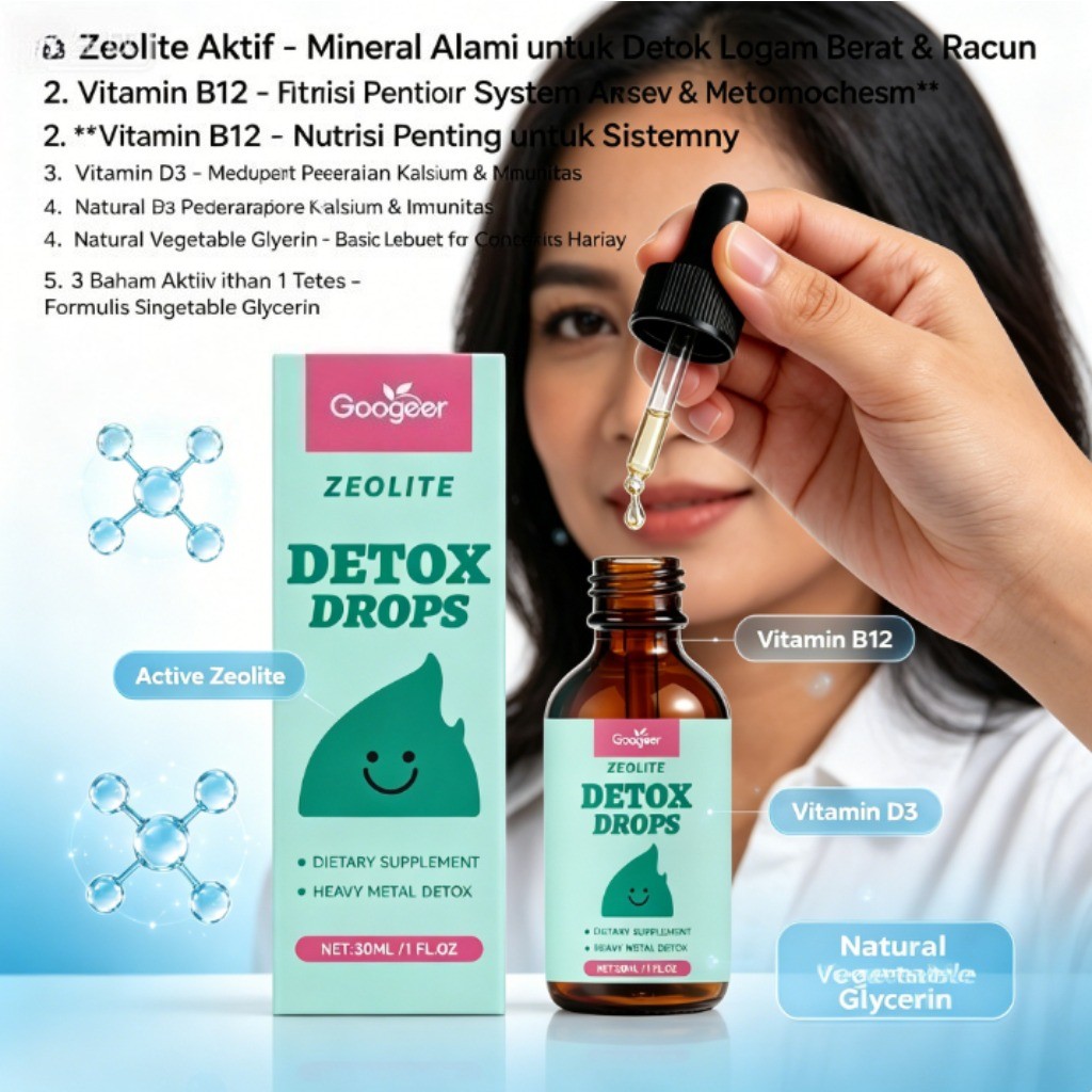 Googeer Zeolite Detox B12 D3 30ml LY41532