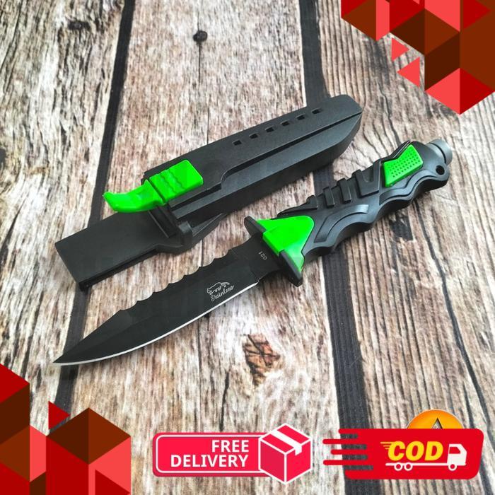 Pisau selam menyelam P021 - Hijau -alca