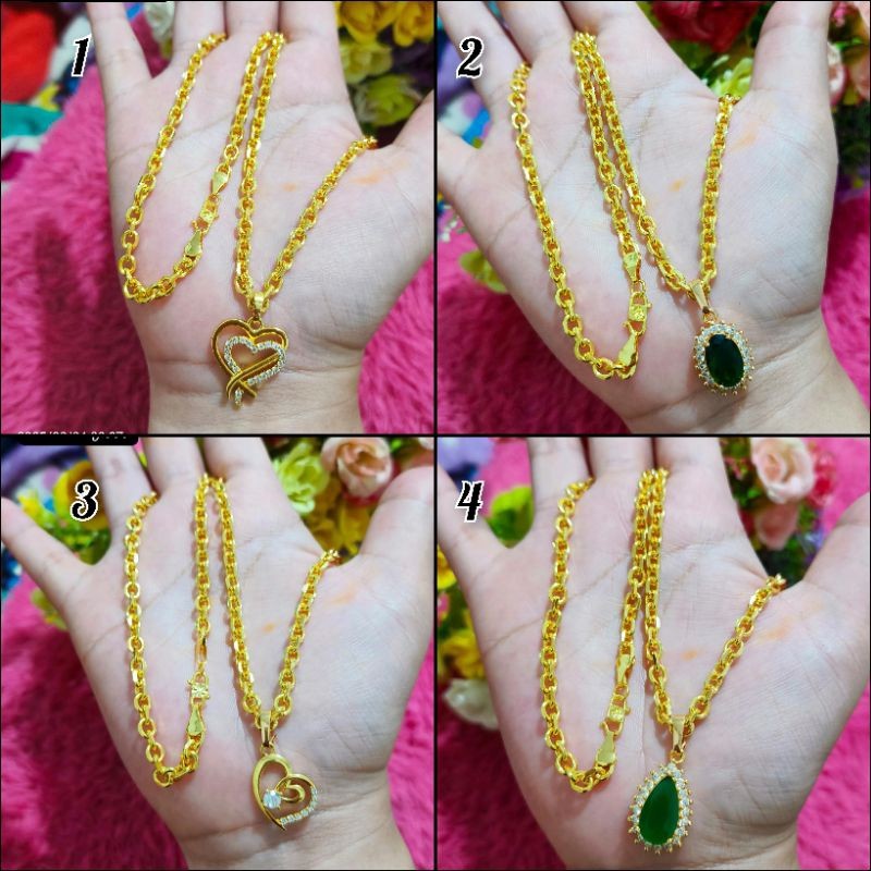 kalung liontin koin 91
