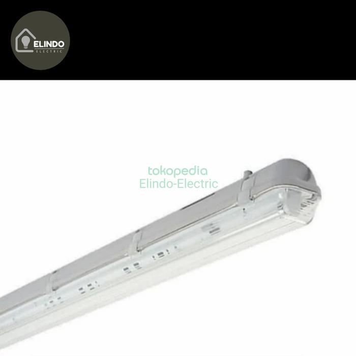 KAP LAMPU TL TUBE WATERPROOF 1X36/1X16W HOUSING LAMPU T8 OUTDOOR IP65 - KAP SAJA