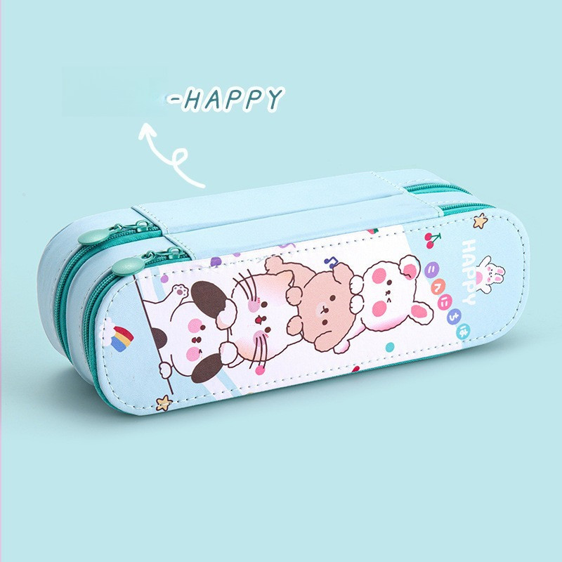 Ready-Pencil Case Double Multi-Layer /Tepak Pensil 3D Tingkat Tempat Pensil Anak Laki Laki Perempuan