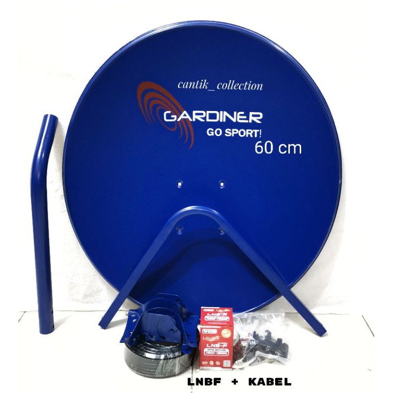 JAMIN MURAH Parabola Mini 60 Cm Paket Kabel dan Lnb Kuband Tanpa Receiver - Paket Parabola Mini 60 C