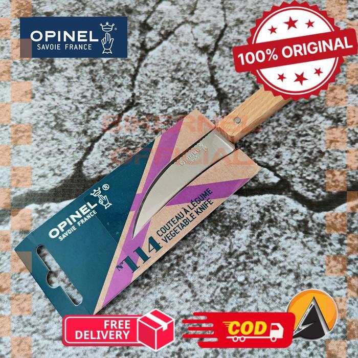 Pisau Shaping peeling turning knife Opinel N°114 original - Natural -biker