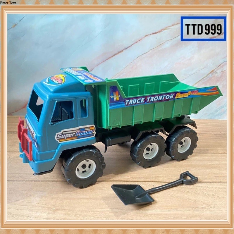 AS Mainan Anak Mobil Dump Truck Tronton Truk Oleng Pengangkut Pasir Dan Sekop TTD999 COD [SF] A104 B