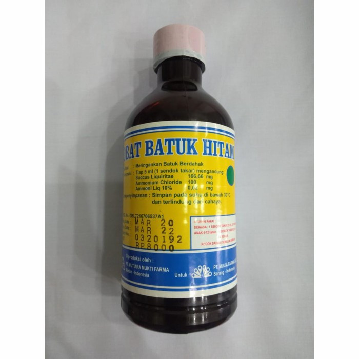 OBH OBAT BATUK HITAM Cap MERAK 300 ML Obat Batuk Berdahak