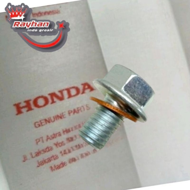 Baut Oli Gardan Original (Asli) Tutup Dan Pembuangan Oli Gardan Motor Beat Vario Scoopy Dan  matic l