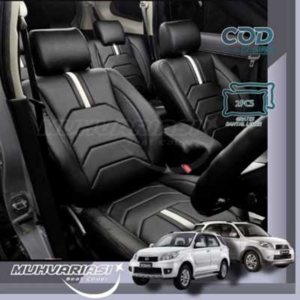sarung jok mobil rush/terios 2010-2011 full seat 3 baris